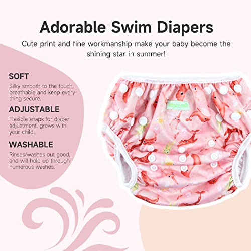 Wegreeco Toddler Baby Girls Summer Swimsuit Sleeveless, Infant Baby Girl Bathing Suit, Swimwear Two-Piece Suit Beach Bikini (Pink Whale, Medium) #TOP1