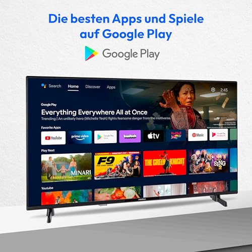 MEDION 80 cm (32 Zoll) Full HD Fernseher (Android TV, Smart TV, HDR, Prime Video, PVR, Bluetooth, MD 832100) – Bild 5