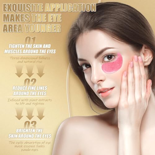Parches Ojos Bolsas y Ojeras 120 Pcs, Parches Contorno de Ojos, Eyes Mascarilla de Colageno, Hidratada Eye Patches, Antiarrugas, Anti Edad, Remescar Bolsas y Ojeras - imagen 4