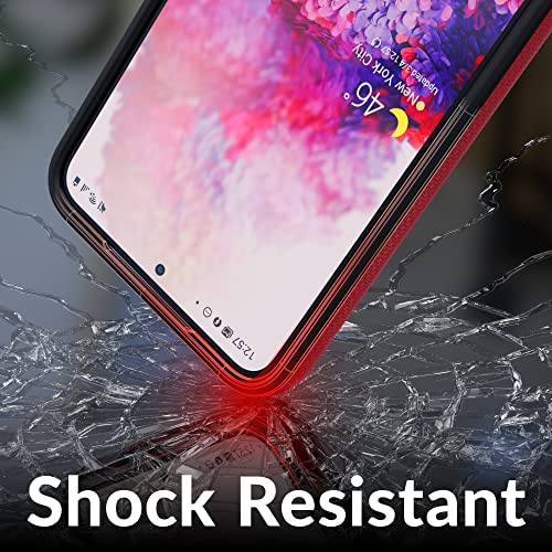 Image of Crave for Samsung Galaxy S22 Case, Shockproof Protection Dual Layer Case for Samsung Galaxy S22 5G (6.1 inch) - Red