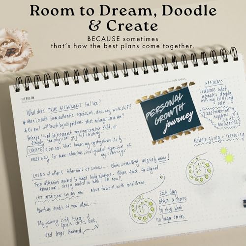 Large Daily Focus Notepad Planner: Undated Desk Pad, To-Do List, Daily Goal Setting, Desk Pad for Mindfulness, ADHD, Creative, Neurodivergent support, blank journal spaces by ONE.FOCUS. - Image 5