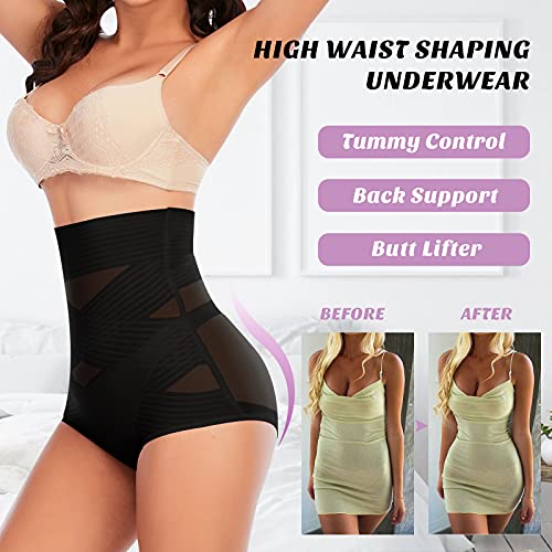 Image of Werena Women Tummy Control Shapewear Panties Shaping Underwear High Waist Body Shaper