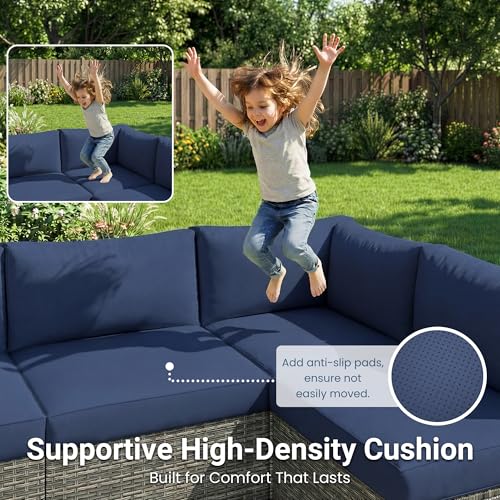Image of Patio Sectional Furniture Set, Outdoor Sectional Furniture for All-Weather