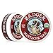 Badger Mustache Wax, Medium Hold, Light Masculine Scent, Easy to Apply, Certified Organic Versatile Moustache & Beard Wax, .75 oz Tin, 2-Pack