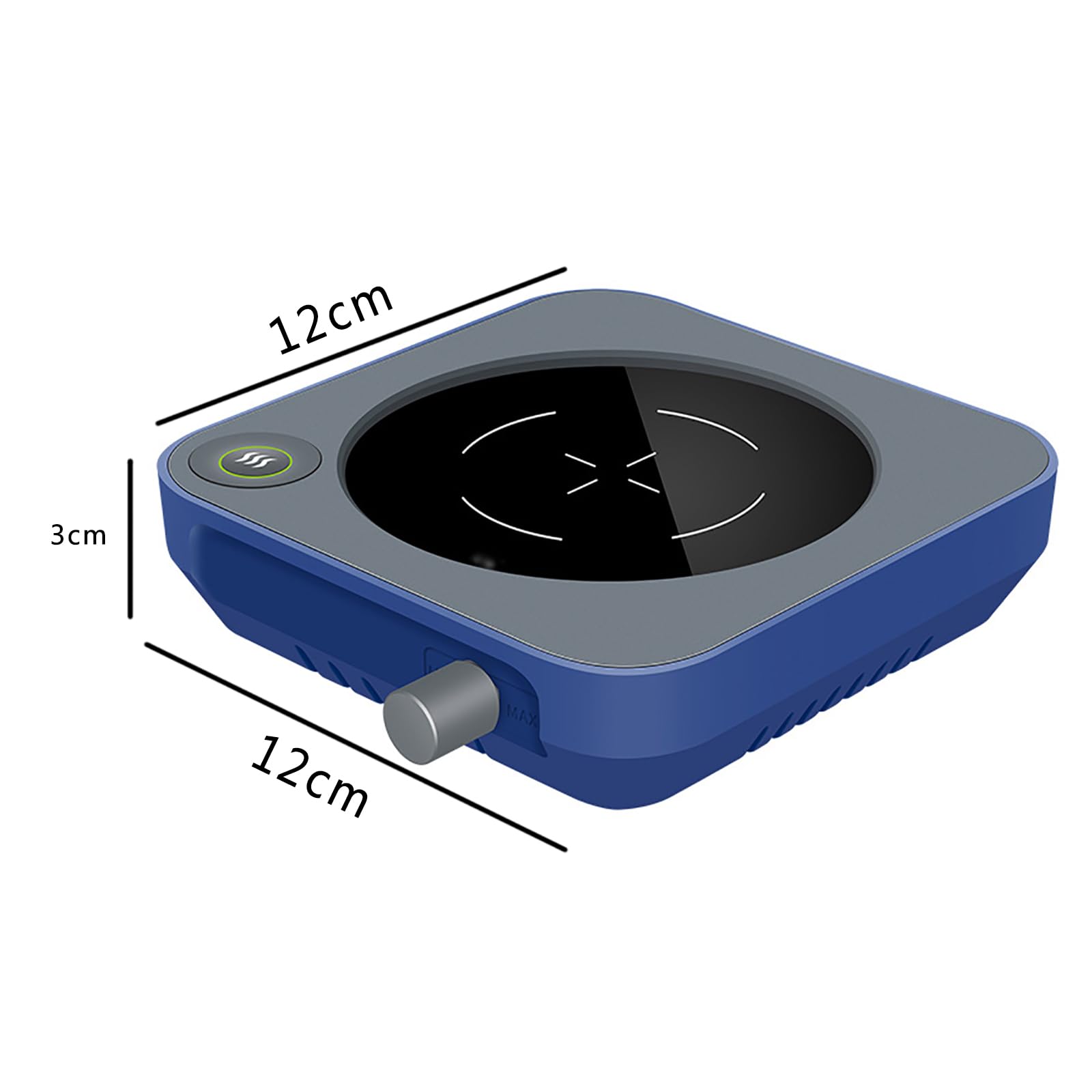Placa agitadora magnética con función de calefacción, ajustable de 0 a 2000 RPM, capacidad máxima de agitación de 500 ml, placa de vidrio templado, bajo ruido, ideal para química, biología