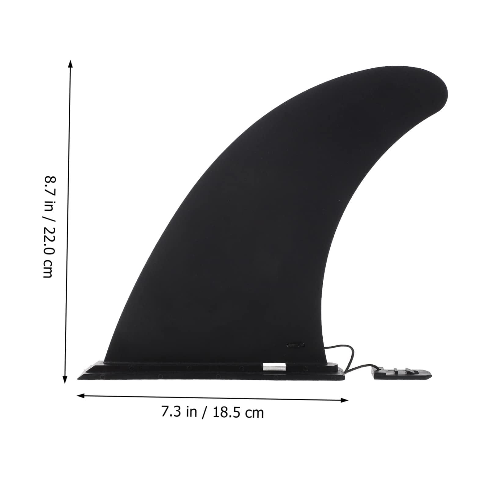 Lot de 3 Ailerons de Longboard en Nylon, à Clipser, pour Planche de Surf, Design Renforcé, Virages Serrés, Noir | Longboard et Paddle Surf, Virages Rapides et Serrés, Fixation par Insertion