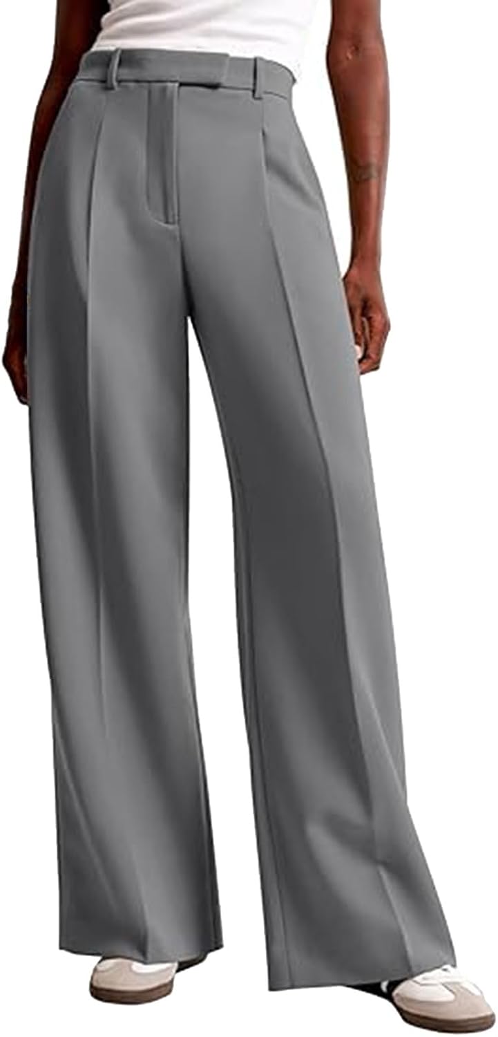 Womens Wide Leg Pants High Waist Pant Loose Fit Casual Trousers Summer Beach Vacation Travel Pant 2026 Fashion Business Pants