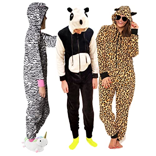 La Vida en Led Pijama Hombre/Mujer Entero Mono Animal Print