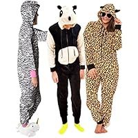 La Vida en Led Pijama Hombre/Mujer Entero Mono Animal Print