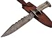 REG-1322 Handmade Damascus Steel 14.50 Inches Bowie Knife (Color/case/shape may vary slightly)