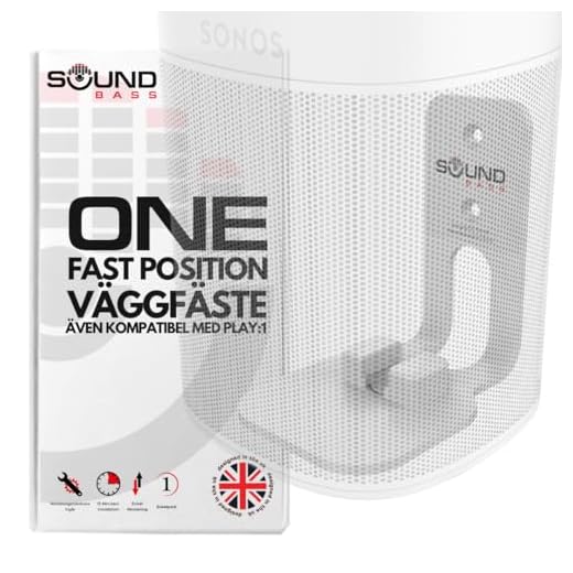 ONE, ONE SL & Play: 1 väggfäste, vit, kompatibel med SONOS ONE & PLAY1-högtalare