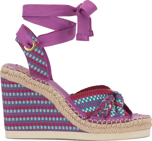 Image of Vince Camuto Bealie Woven Lace Up Wedge Sandals