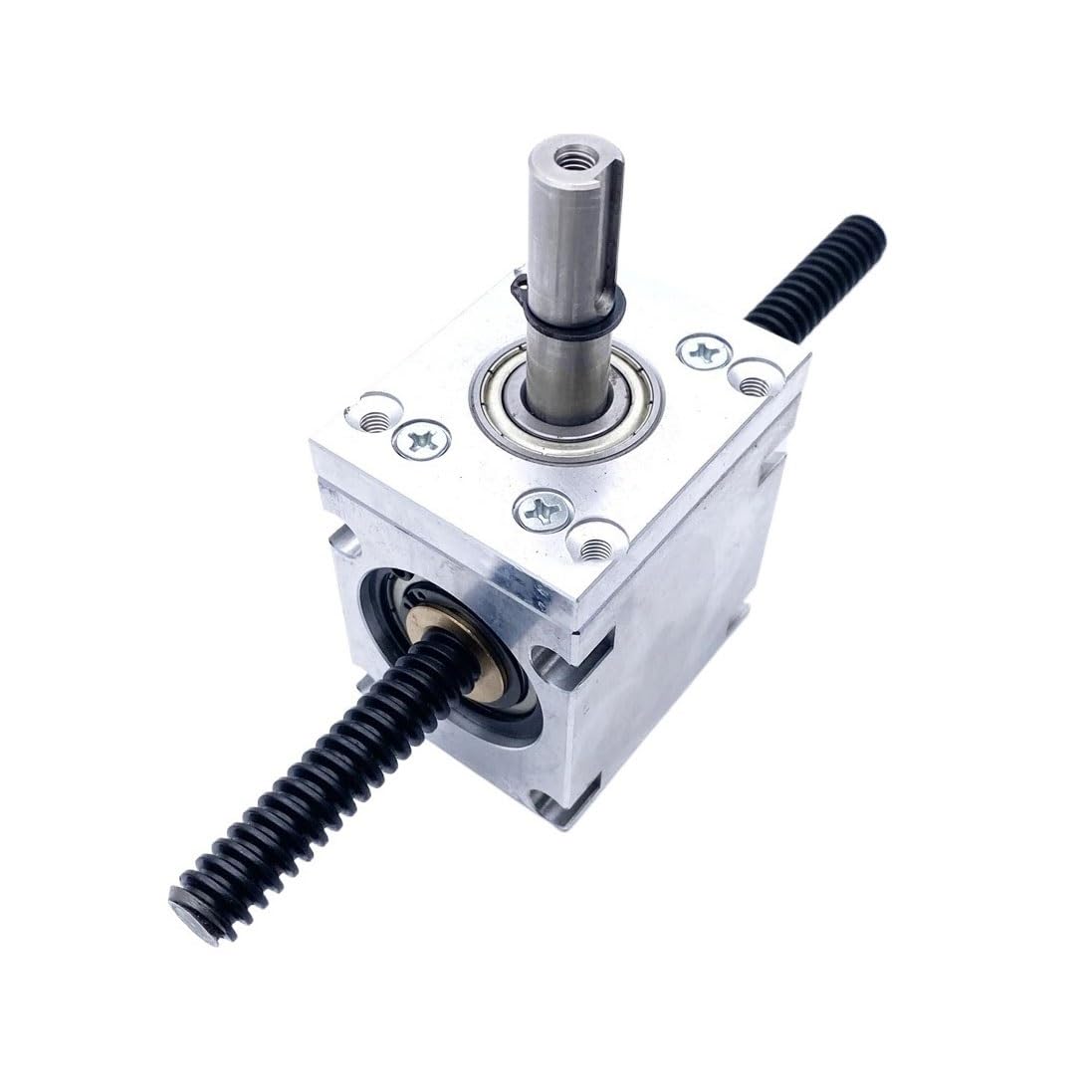 Mechanical Steering 1:1 Transmission Right Angle Small Commutator T12 Screw Corner Device Spiral Bevel Gear Reducer Lifting Adjustment Gearbox Direction Transmission