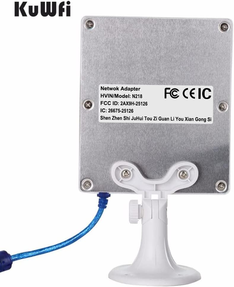 KuWFi N218 Adapter with FCC CEIC labels