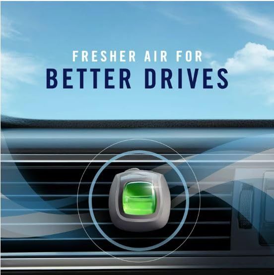 Image of Febreze AUTO Air Freshener Vent Clip, 0.07 oz. Car Vent Clip, Pack of 2 (GAIN)