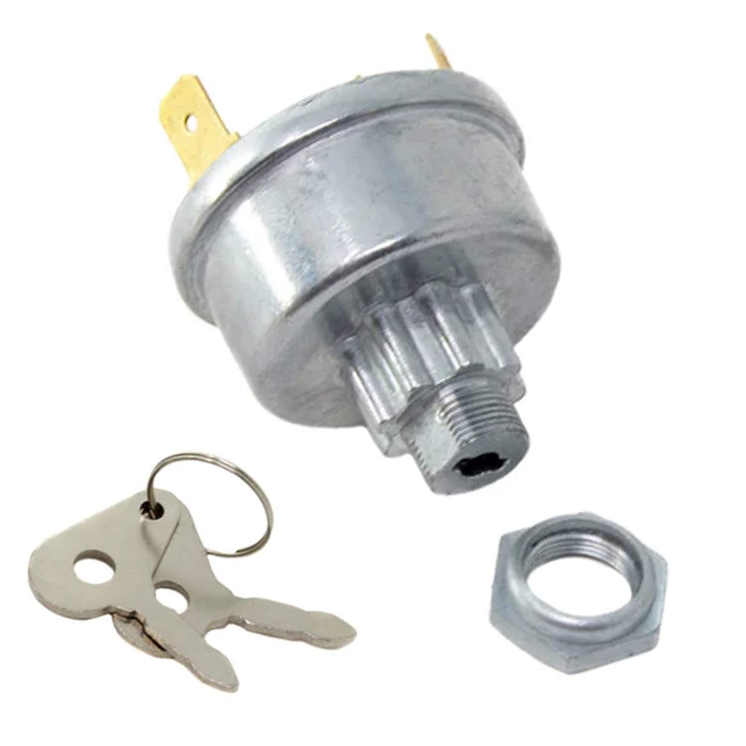 Qyljday 3107556R92 Ignition Switch w/2 Keys fits for David Brown Tractor 770 780 880 885 990 1290 1294 1390 1394 1410 1412