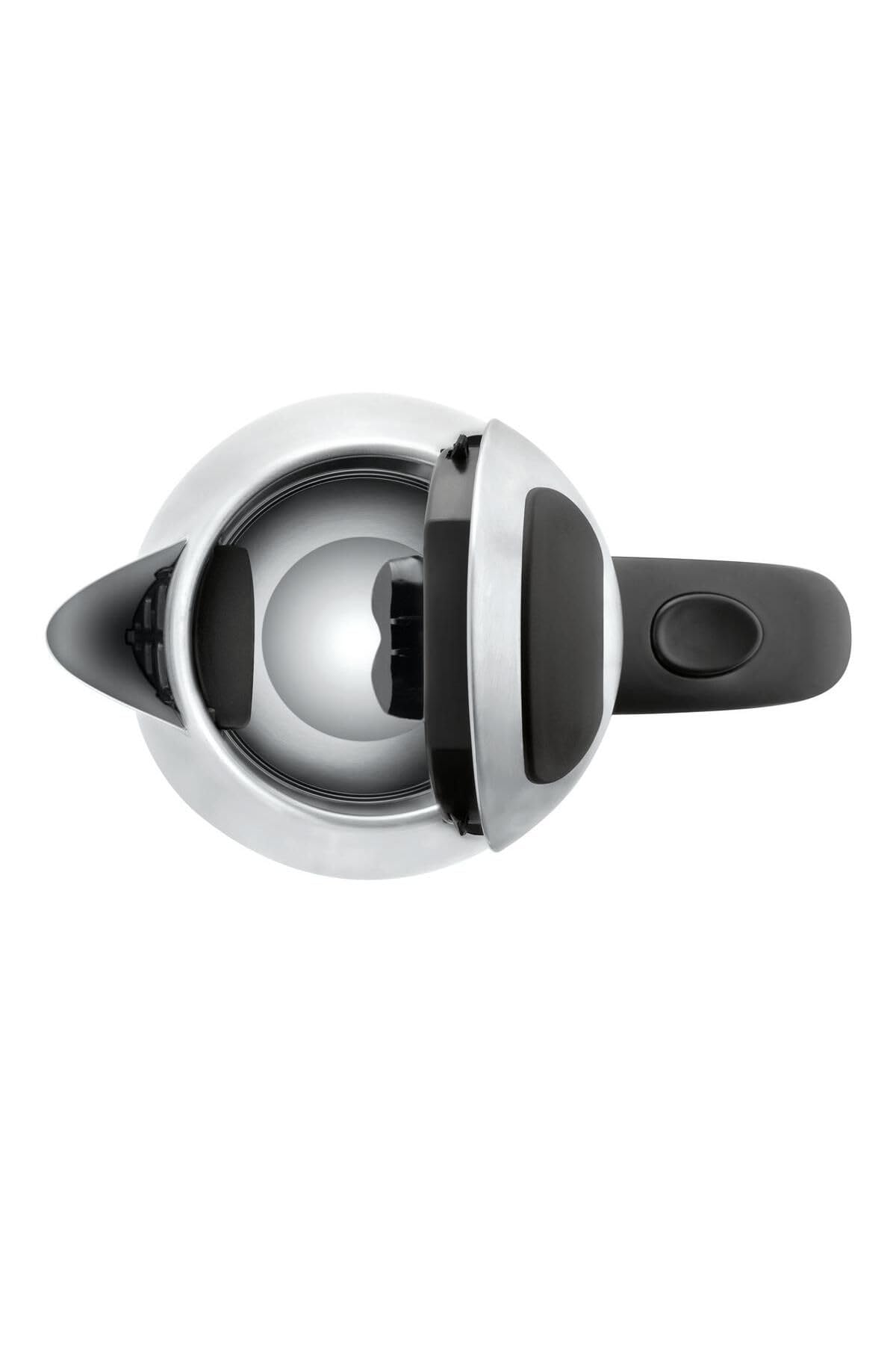 WMF Stelio Bollitore in acciaio inossidabile, 1,7l, con filtro, 2400W, wireless, indicatore livello acqua illuminato, filtro acqua calce, cromargan opaco