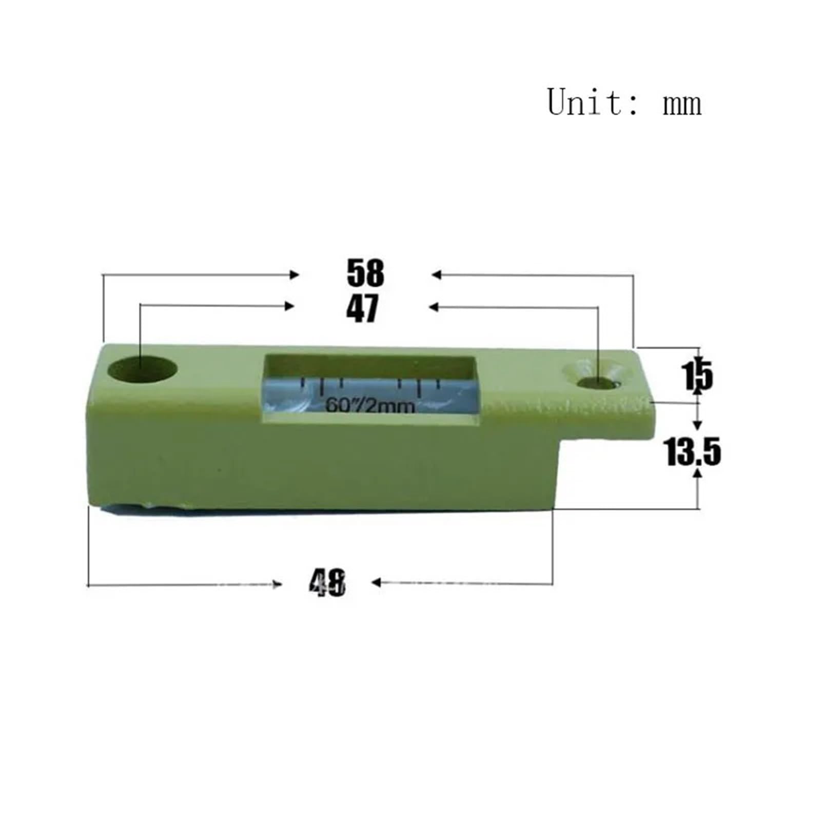 Niveau à bulle de Base 60 "/2mm, longue bande multicolore, niveau à bulle en métal for Station totale Lei Top, socle de Base à prisme 1 pièces