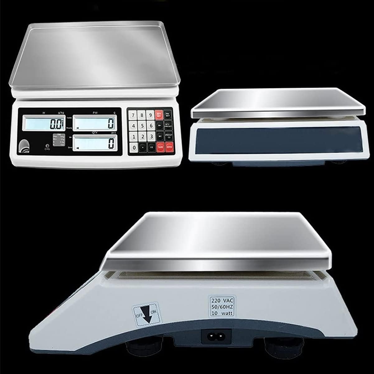 Accurate Electronic Scale Laboratory LCD Display Balance Weighting and Counting Scale - Digital Precision Industrial/Gold Scales for Scientific Use ，7.5Kg/0.1G