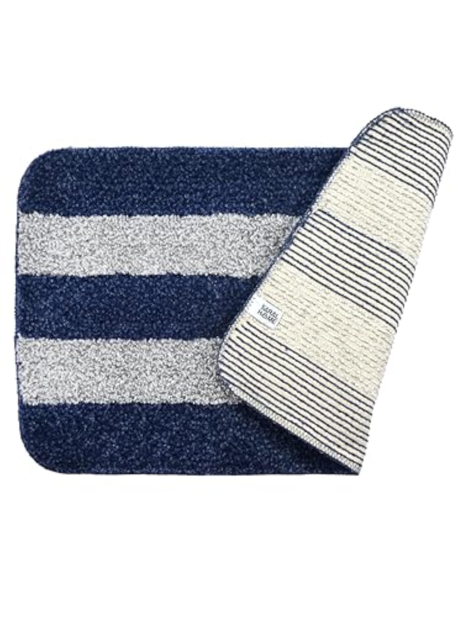 Microfiber Soft Antiskid Bathmat 2Pc, Blue