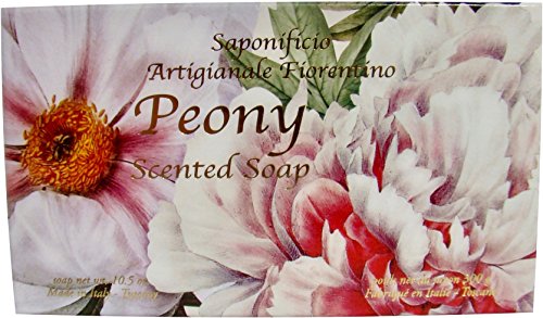 Saponificio Artigianale Fiorentino Peony Single 10.5 Oz. Soap Bar From Italy #TOP1