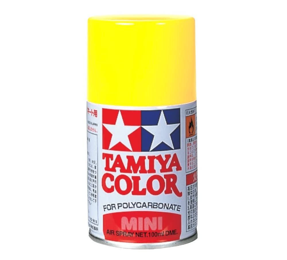 Amazon.com: Tamiya PS-6 Polycarbonate Spray Paint, Yellow, Model
