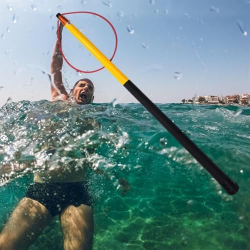 Crochet de sécurité pour piscine avec perche télescopique de sauvetage