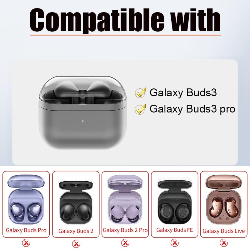 Amazon.com: Soft TPU Case for Samsung Galaxy Buds3/ Buds3 Pro