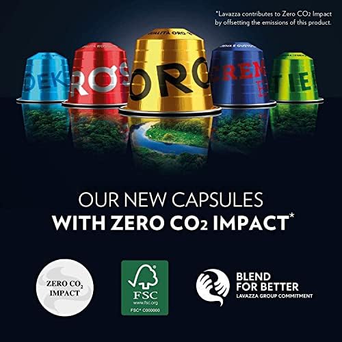 Lavazza Nespresso Compatible, Aluminium CO2 Neutral Variety Pack. 5 packs of 10 Capsules (50 Capsules Total)