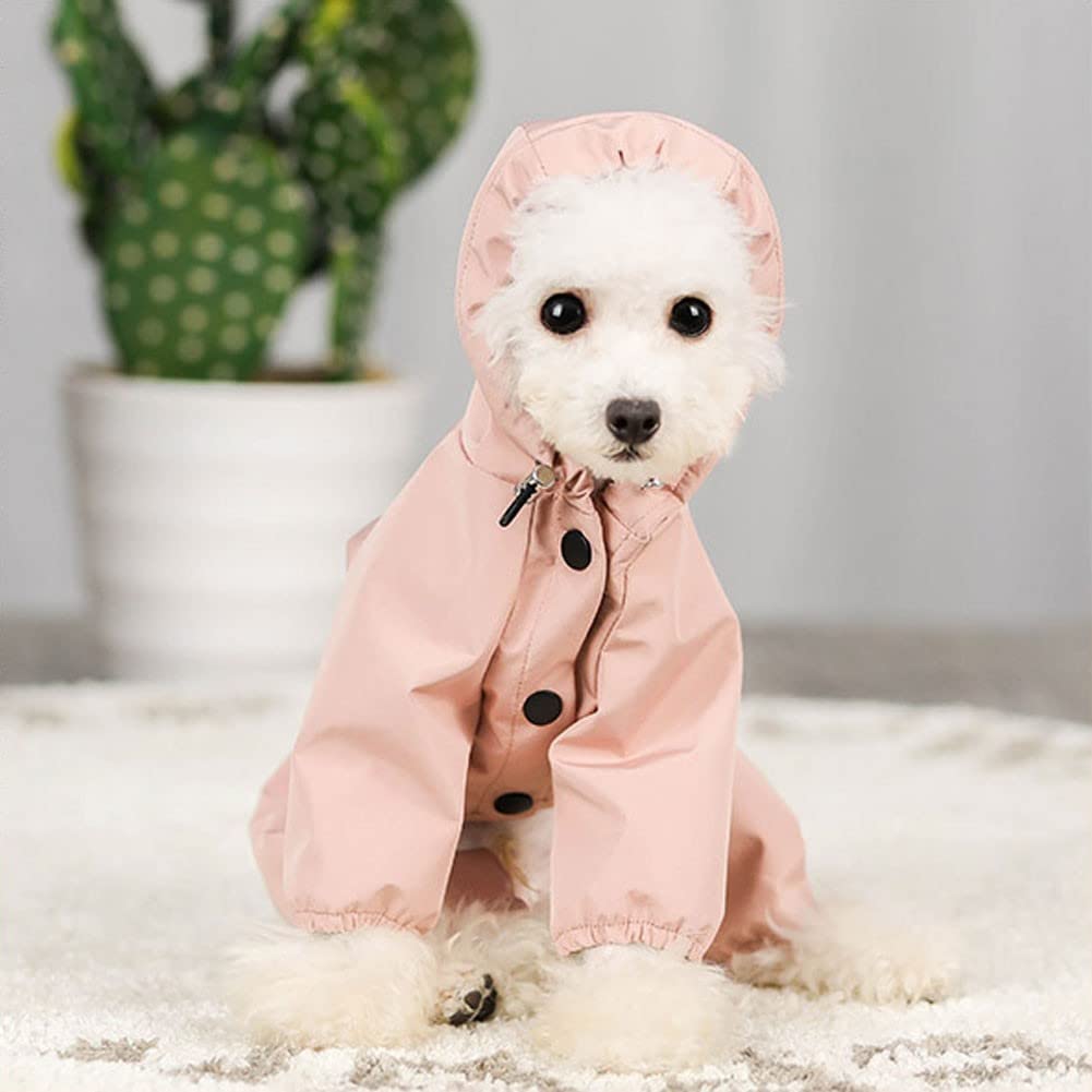 Manteaux imperméables pour Chiens Imperméable pour Chien avec Capuche, imperméable léger pour Chien, imperméable réglable pour Chien, Bande réfléchissante(Color:1,Size:XL)