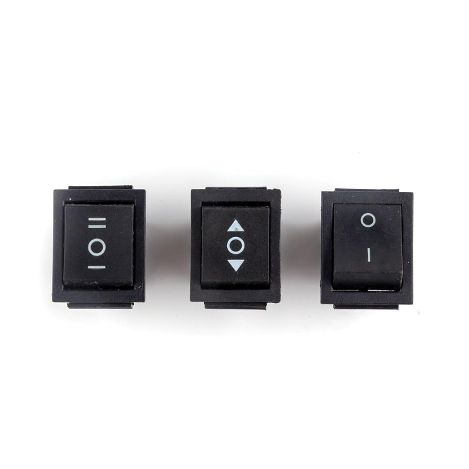 1PCS KCD4 Black Rocker Switch Power ON-Off-ON 2/3 Position 4/6 Pins The Arrow is Reset 16A 250VAC/ 20A 125VAC(2D4P-M)