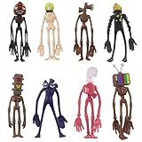 Edibleceke Sirens Double Heads cake toppers Action Figure 8pcs Toys Premium Cake Toppers Trevor...