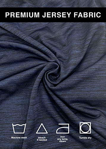 Reset Men's Athletic Workout Shorts With Pockets Dri-Fit Color Block Mesh Gym Shorts - 4 Pack (Navy/Gray/Black/Burgundy, X-Large) #TOP4