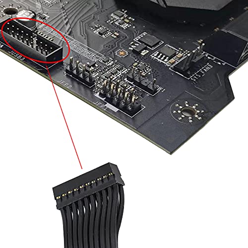 Gintooyun FQL2021061505 Usb 3.0 Header Extension Cable,Usb 3.0 19/20 Pin Male To Female Internal Extension Adapter thumb #4