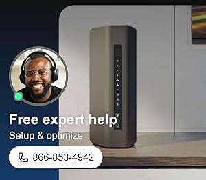 NETGEAR 4-Stream WiFi 6 Router (R6700AX) Router Only, AX1800 Wireless Speed (Up to 1.8 Gbps), Covers up to 1,500 sq. ft., 20 Devices Free Expert Help