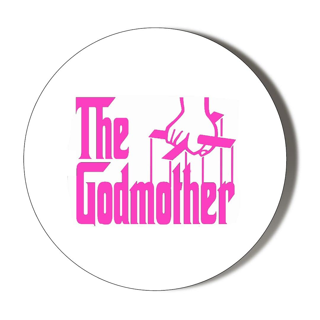 Gift Insanity Pink,White The Godmother Pink On White 38Mm Fridge Magnet