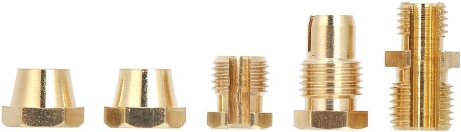 Joyzan Gas Stove Thermocouple Universal Heater Thermocouple Kit Temperature Sensors Adaptors 5 Nuts Propane Natural Gas Pilot Assembly Fireplaces Replacement Stoves Heating Device Pizza Ovens Boilers