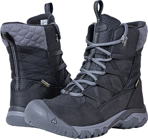 KEEN Women's Hoodoo Iii Lace Up-w Snow Boot, Black/Magnet, 6 M US