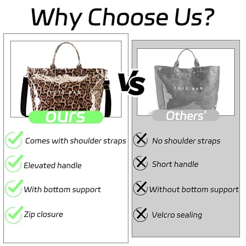 Bolso Tote Grande de PVC para Mujer Letras miniatura 5