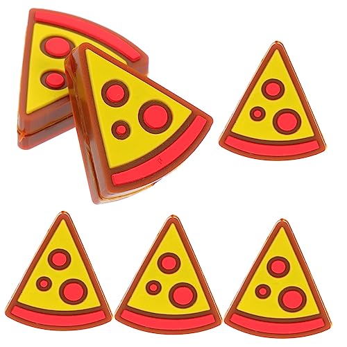 Toddmomy Pizza Vibration Dampener for Tennis Racket 6 Pack Shock Absorbers Silicone Tennis Racket Dampeners