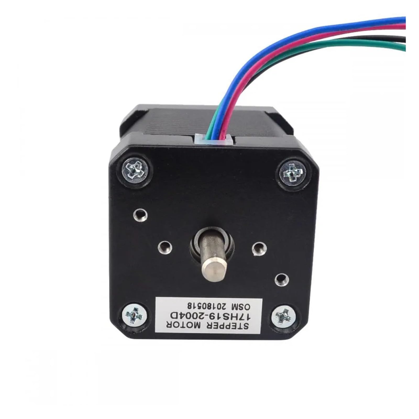 motor paso a paso Motor paso a paso Nema17 de doble eje, 4 conductores, 48 ​​mm, 59 Ncm (83,78 oz.in), 2 A, Nema 17, for impresora 3D, fresadora y grabadora CNC