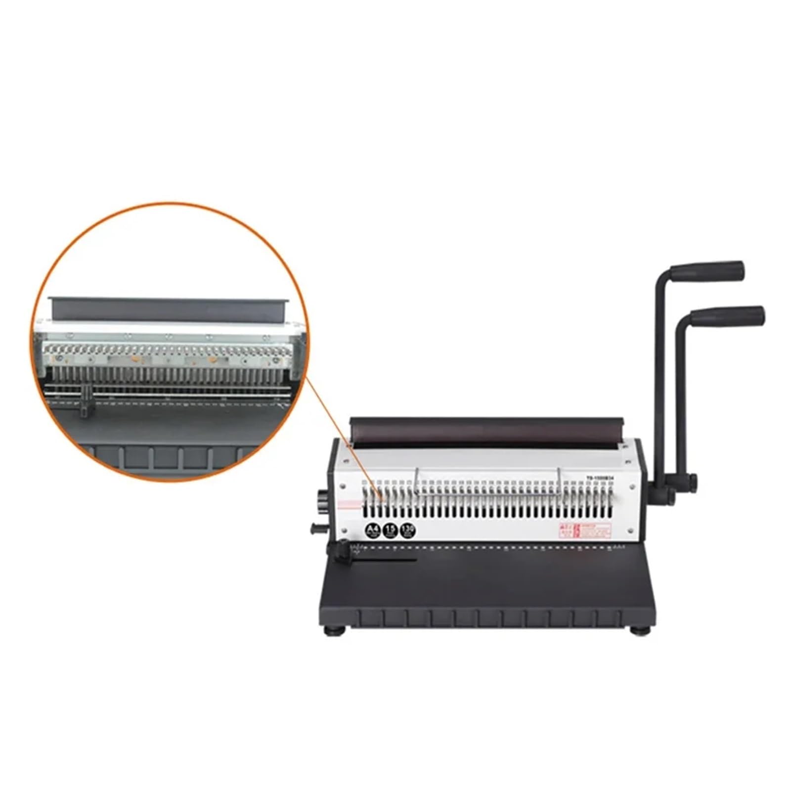 Bindownica, TD-1500B34 Ręczna maszyna do dziurkowania i oprawiania A3A4 Maszyna dokumentów w pierścienie żelazne prasujące