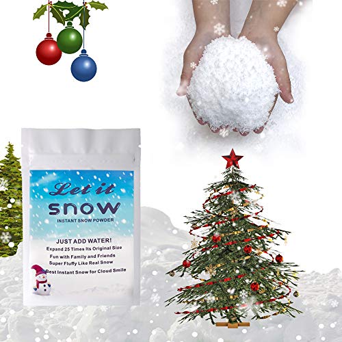 Snowy Instant Snow Fake Snow Fake Artificial Snow, Great Making Cloud Slime Fake Snow, Fake Instant Snow Powder, Christmas Decorations, Christmas Tree Snow