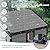WUKHG 6X4 FT Plastic Storage Shed with Floor, Resin Storage Shed with Drainage Channel & Lockable Door, Outdoor Plastic Sheds Suitable for Bikes, Furniture, Gardening Tools