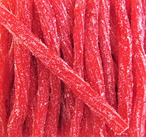 Sweet & Sour Strawberry Licorice Sticks By Its Delish, 2 Lbs Bulk Bag– Chewy Red Strawberry Lightly Sour Candy Twists – Great Gifts Party Sweets – Made In Usa, Vegan, Kosher #TOP30