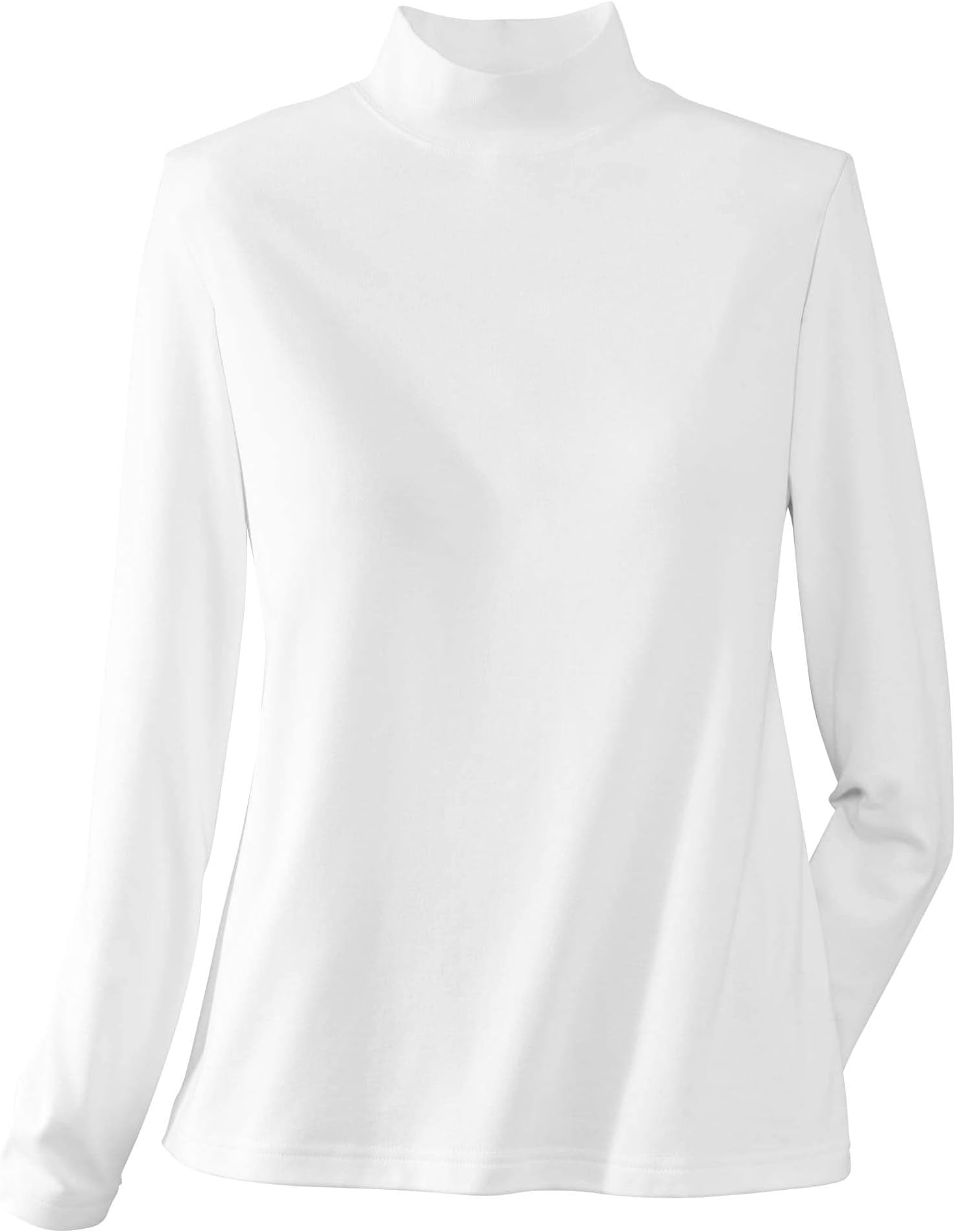 UltraSofts Mock Turtleneck Long Sleeve Top - Exclusive Knit with UV Protection, Classic Women's Mock Neck Shirt