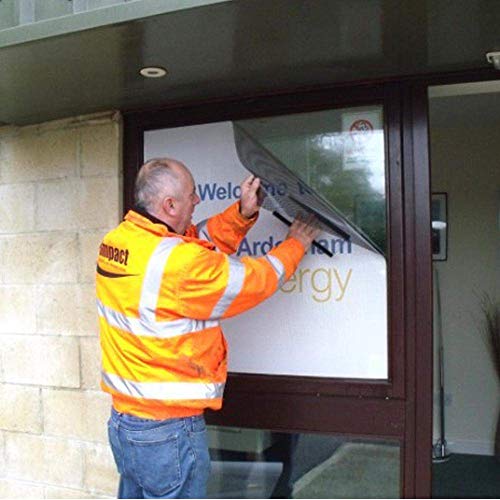 Vinilo perforado para ventana 42 pulg x 1200 pulg autoadhesivo miniatura 6