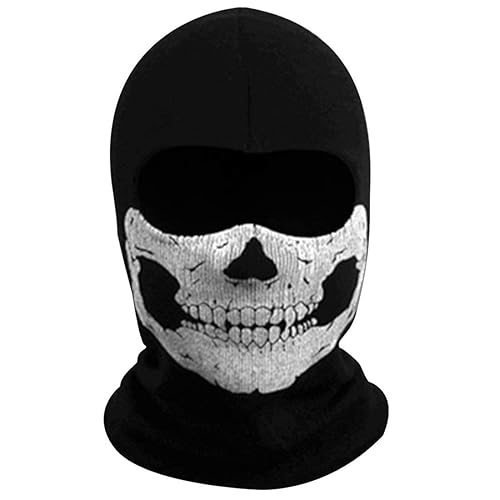 2025New Creepy Skull Balaclava Mask Ghost Skeleton Face Halloween Costume
