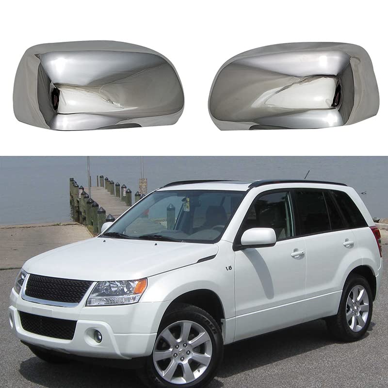 Cubierta Cromada Para Pejo Retrovisor Lateral De Coche Embellecedor De Tapa Superpuesta Para Suzuki Grand Vitara Suv 2006 2007 2008 2009 2010 2011 2012 2013
