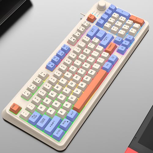 Clavier mécanique 94 touches compact rétroéclairé tricolore PC - 4